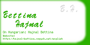 bettina hajnal business card